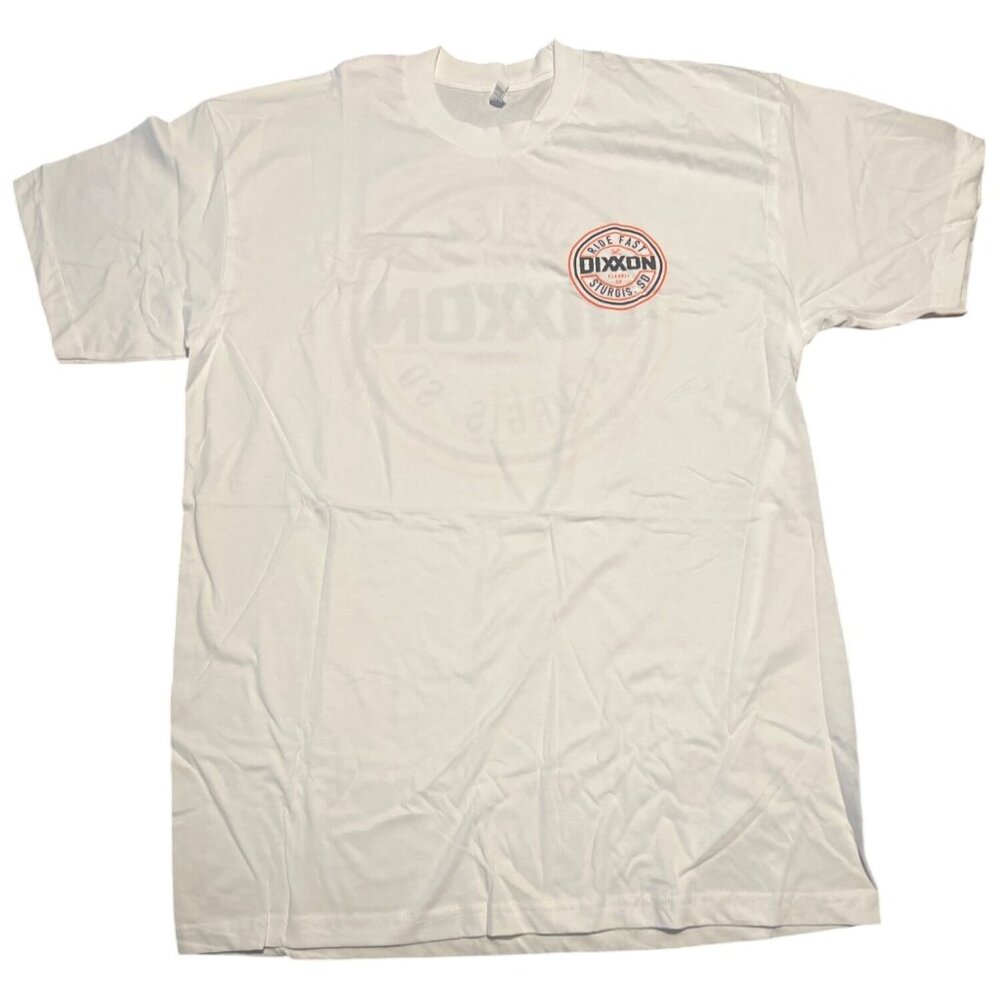 Dixxon Ride Fast Sturgis SD Graphic T-Shirt XL‎ White 100% Cotton Made In USA XL